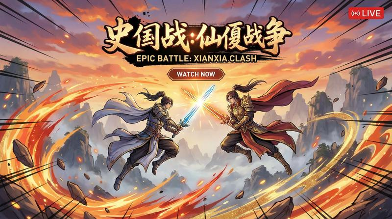 网红主播仙侠对决视频解说